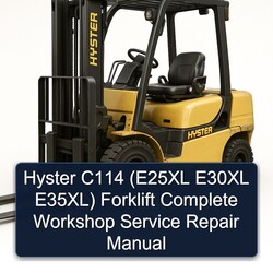Hyster C114 (e25xl E30XL E35xl) Forklift Service Repair Workshop Manual PDF