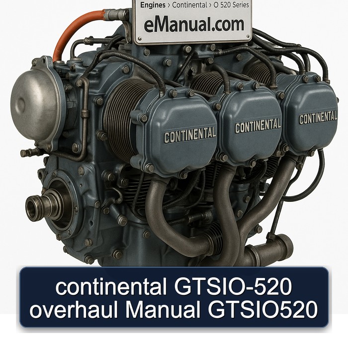 Continental O 520 Series GTSIO-520 Gtsio520 Service Repair Workshop Manual PDF