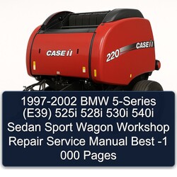 1997-2002 Volkswagen Sedan BMW 5-series (E39) 525I 528I 530I 540I Sport Wagon Best -1 000 Pages Service Repair Workshop Manual PDF