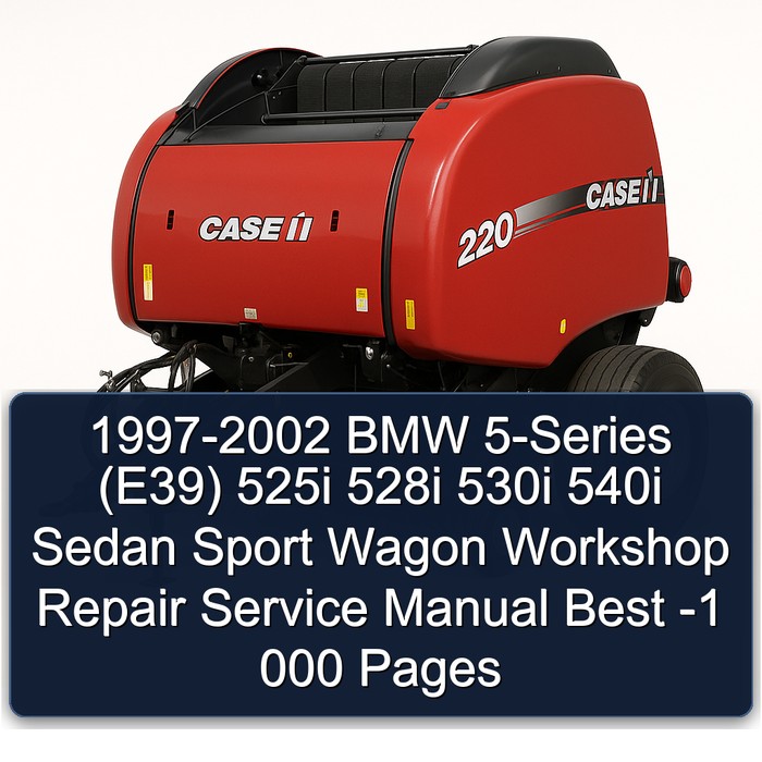 1997-2002 Volkswagen Sedan BMW 5-series (E39) 525I 528I 530I 540I Sport Wagon Best -1 000 Pages Service Repair Workshop Manual PDF