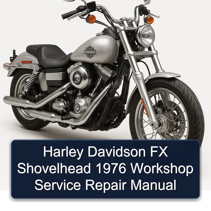 1976 Harley Davidson Servi Car FX Shovelhead Service Repair Workshop Manual PDF
