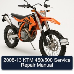 2008-2013 KTM 450 /500 Service Repair Workshop Manual PDF