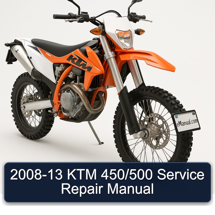 2008-2013 KTM 450 /500 Service Repair Workshop Manual PDF