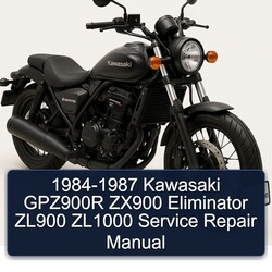 1984-1987 Kawasaki Eliminator GPZ900R ZX900 ZL900 ZL1000 Service Repair Workshop Manual PDF