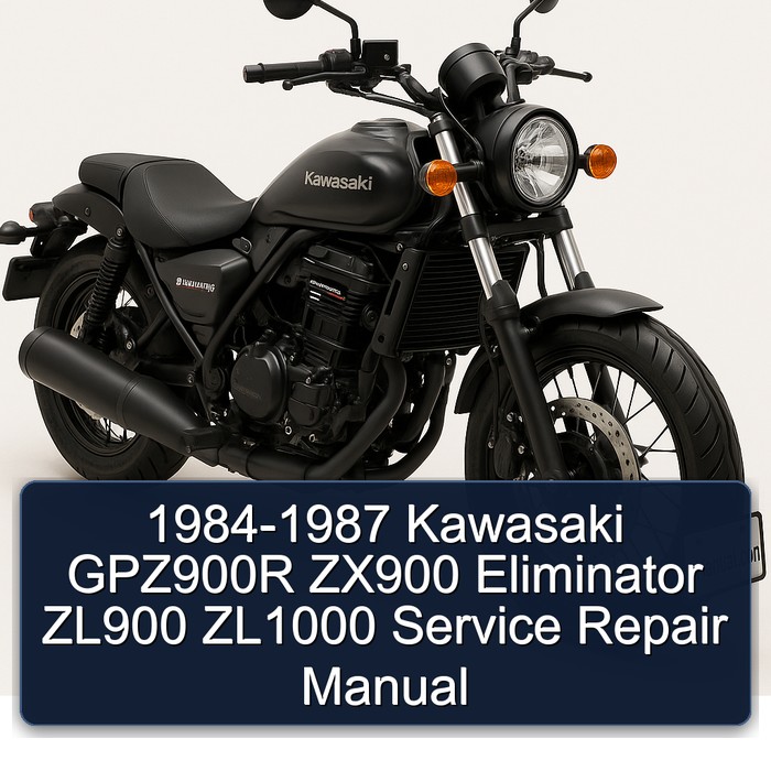 1984-1987 Kawasaki Eliminator GPZ900R ZX900 ZL900 ZL1000 Service Repair Workshop Manual PDF