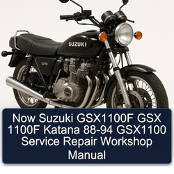 1988-1994 Suzuki Katana Models Now GSX1100F Gsx 1100F GSX1100 Service Repair Workshop Manual PDF