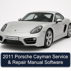 2011 Porsche Cayman Software Service Repair Workshop Manual PDF