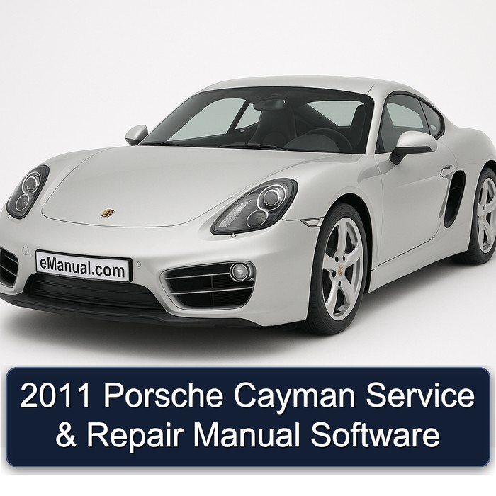 2011 Porsche Cayman Software Service Repair Workshop Manual PDF