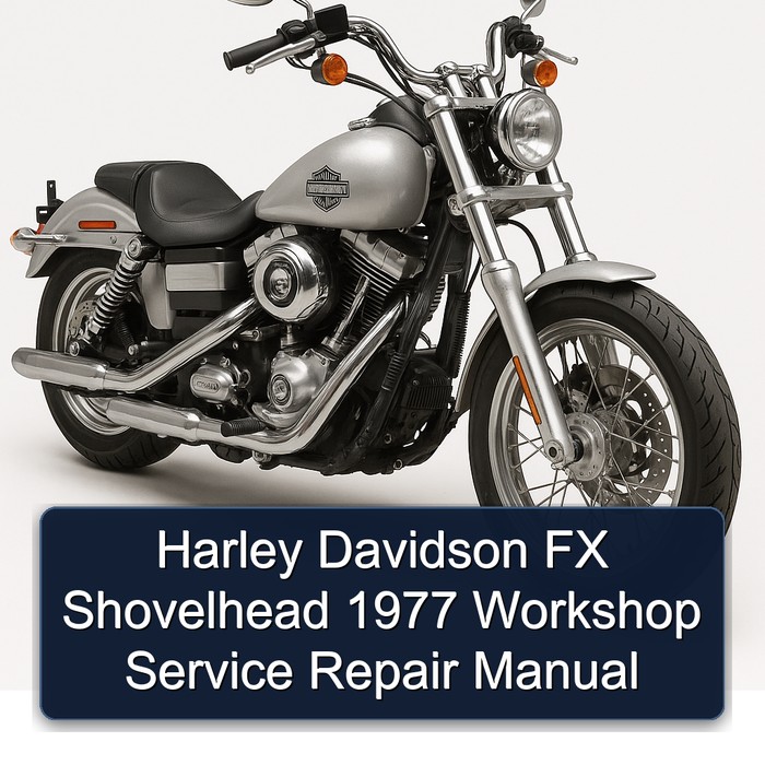 1977 Harley Davidson Model 125 FX Shovelhead Service Repair Workshop Manual PDF