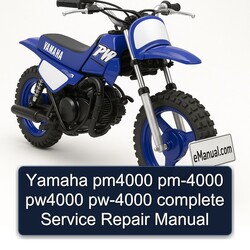 Yamaha PW Models PM4000 PM-4000 PW4000 PW-4000 Service Repair Workshop Manual PDF
