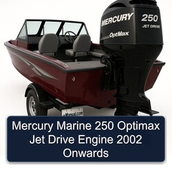 Mercury Marine 250 Optimax Jet Drive Engine 2002 Onwards