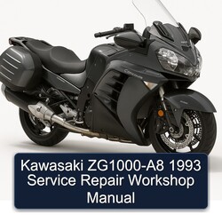 1993 Kawasaki Concours Models Zg1000-a8 Service Repair Workshop Manual PDF