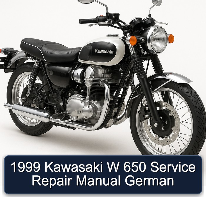 1999 Kawasaki W Series 650 German Service Repair Workshop Manual PDF