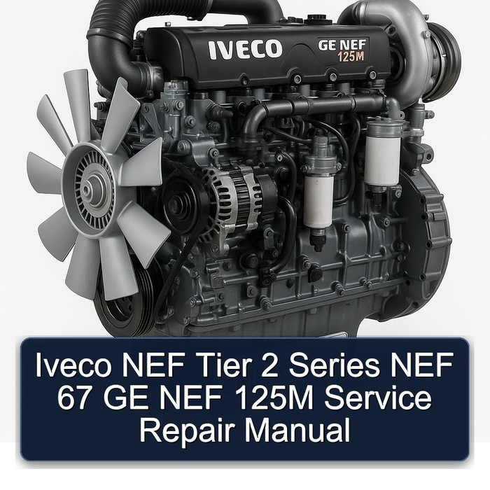 Iveco NEF Tier 2 Series 67 GE 125M Service Repair Workshop Manual PDF