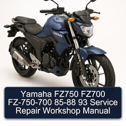 1985-1988 Yamaha FZ Models FZ750 FZ700 Fz-750-700 93 Service Repair Workshop Manual PDF