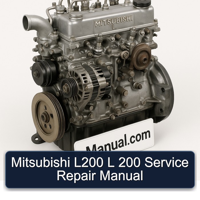 Mitsubishi L Series L200 200 Service Repair Workshop Manual PDF