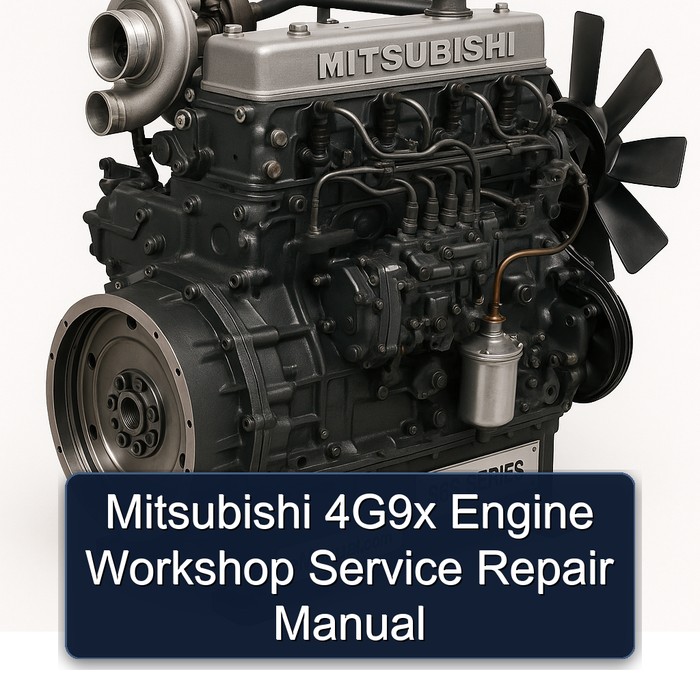 Mitsubishi S 6 Series 4g9x Engine Service Repair Workshop Manual PDF