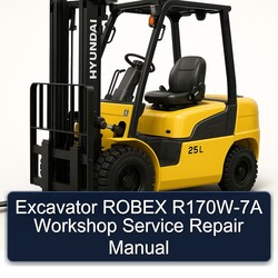 Excavator Robex R170W-7A Service Repair Workshop Manual PDF