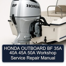 Honda Outboard BF 35A 40A 45A 50A Service Repair Workshop Manual PDF