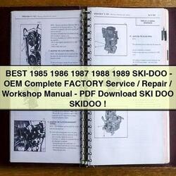 1985-1989 Best Ski-doo - SKI DOO Skidoo Service Repair Workshop Manual PDF