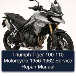 1956-1962 Triumph Tiger Models 100 110 Motorcycle Service Repair Workshop Manual PDF