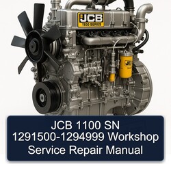 JCB 1100 SN 1291500-1294999 Service Repair Workshop Manual PDF