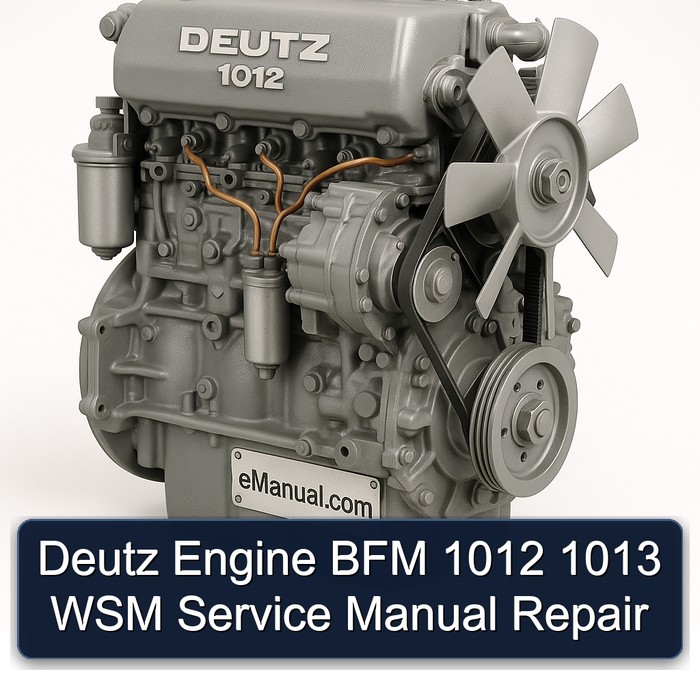 Deutz 1012 Engine BFM 1013 WSM Service Repair Workshop Manual PDF