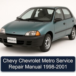 1998-2001 Chevrolet Chevy Metro Service Repair Workshop Manual PDF
