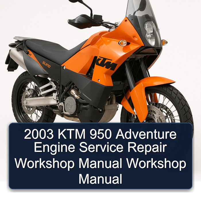 2003 KTM 950 Adventure Engine Service Repair Workshop Manual PDF