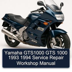1993-1994 Yamaha GTS1000 GTS 1000 Service Repair Workshop Manual PDF