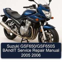 2005-2006 Suzuki GSF Bandit Series Gsf650/gsf650s Service Repair Workshop Manual PDF