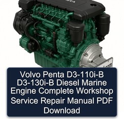 Volvo Penta D3-110i-b D3-130i-b Diesel Marine Engine Service Repair Workshop Manual PDF