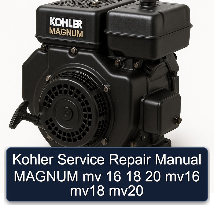 Kohler Magnum Models Mv 16 18 20 MV16 MV18 MV20 Service Repair Workshop Manual PDF