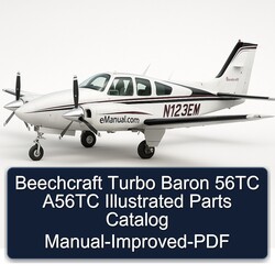 Beechcraft Turbo Baron 56TC A56TC Illustrated -improved Parts Catalog PDF