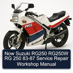 1983-1987 Suzuki RG Series Now RG250 RG250W 250 Service Repair Workshop Manual PDF