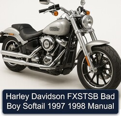1997-1998 Harley Davidson Softail Fxstsb Bad Boy Service Repair Workshop Manual PDF