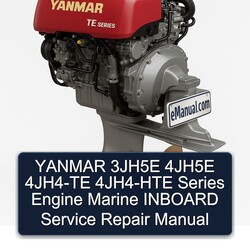 Yanmar 3jh5e 4jh5e 4JH4-TE 4JH4-HTE Series Engine Marine Inboard Service Repair Workshop Manual PDF