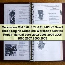2001-2009 Mercruiser GM 5.0l 5.7l 6.2l Mpi V8 Small Block Engine Service Repair Workshop Manual PDF