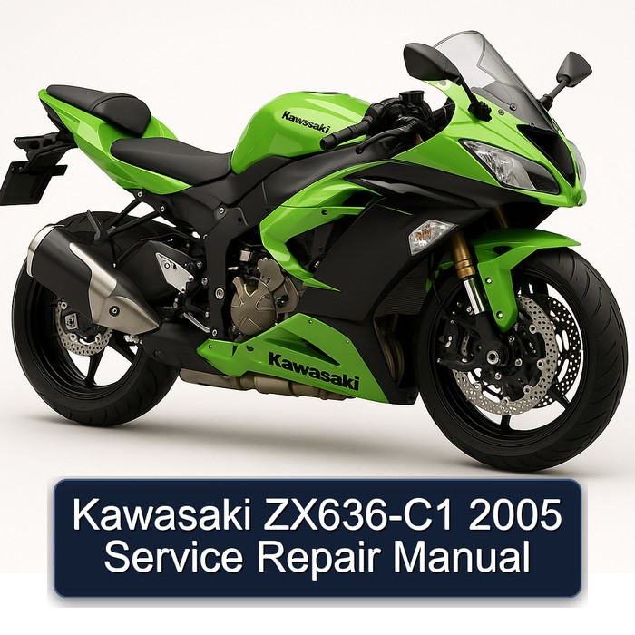 2005 Kawasaki ZX Models ZX636-C1 Service Repair Workshop Manual PDF