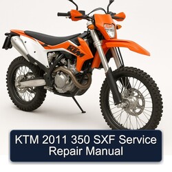 2011 KTM 350 SXF Service Repair Workshop Manual PDF