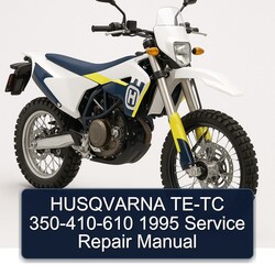 1995 Husqvarna TC Models TE-TC 350-410-610 Service Repair Workshop Manual PDF
