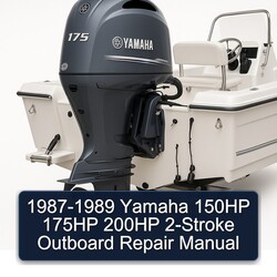1987-1989 Yamaha 150HP 175HP 200HP 2-stroke Outboard Service Repair Workshop Manual PDF