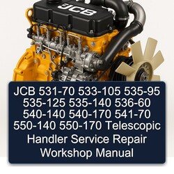 JCB 531-70 533-105 535-95 535-125 535-140 536-60 540-140 540-170 541-70 550-140 550-170 Telescopic Handler Service Repair Workshop Manual PDF