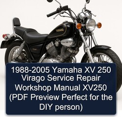 1988-2005 Yamaha Virago Xv 250 XV250 ( Preview Perfect DIY Person) Service Repair Workshop Manual PDF