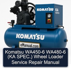 Komatsu WA450-6 WA480-6 (ka Spec.) Wheel Loader Service Repair Workshop Manual PDF