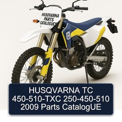 2009 Husqvarna Parts Catalogues TC 450-510-txc 250-450-510 Catalog PDF