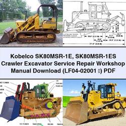 Kobelco Sk80msr-1e Sk80msr-1es Crawler Excavator (lf04-02001 65374;) Service Repair Workshop Manual PDF