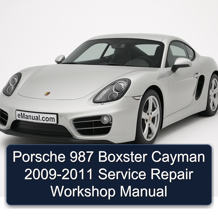 2009-2011 Porsche Boxster 987 Cayman Service Repair Workshop Manual PDF