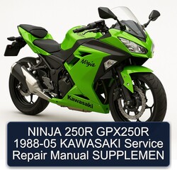 1988-2005 Kawasaki Ninja 250R GPX250R Supplemen Service Repair Workshop Manual PDF