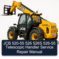 JCB 520-55 526 526S 526-55 Telescopic Handler Service Repair Workshop Manual PDF
